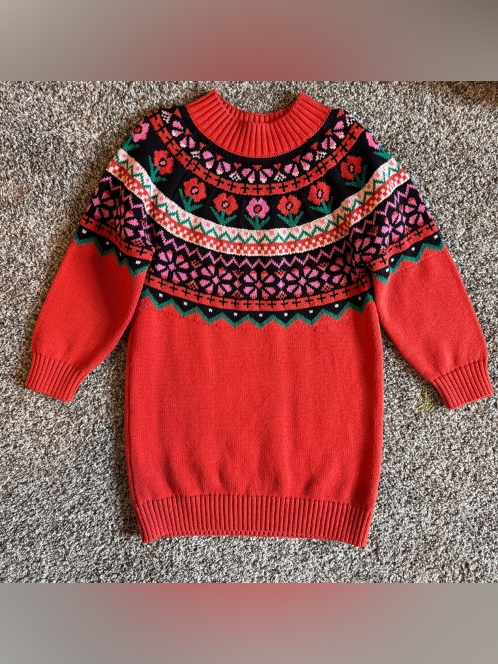 Hannah Anderson Faire Isle Sweater Dress  Sz 5